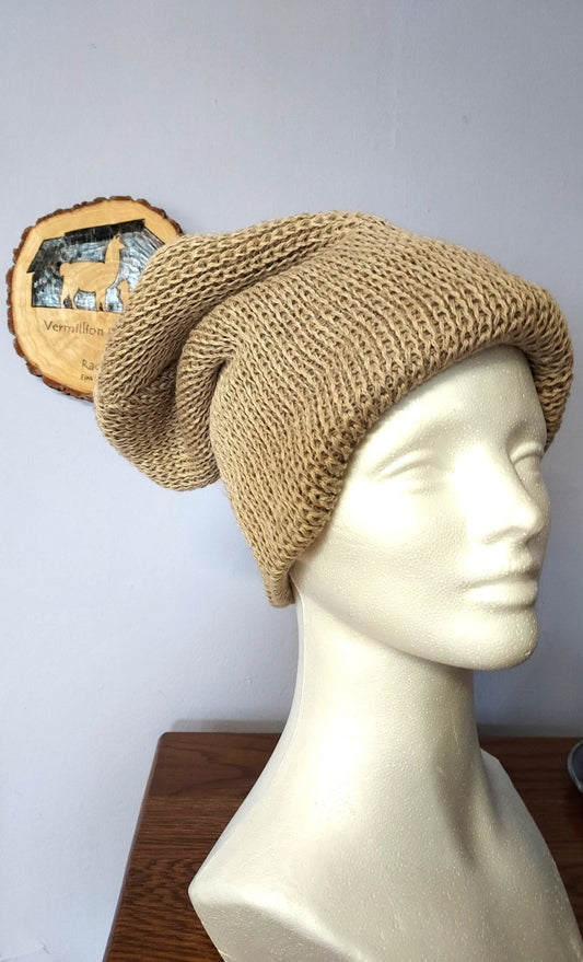 Self Lined Knit Hat - Slouch