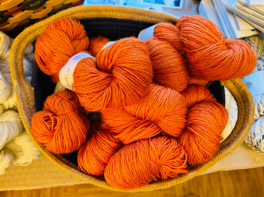 Orange Wool Yarn