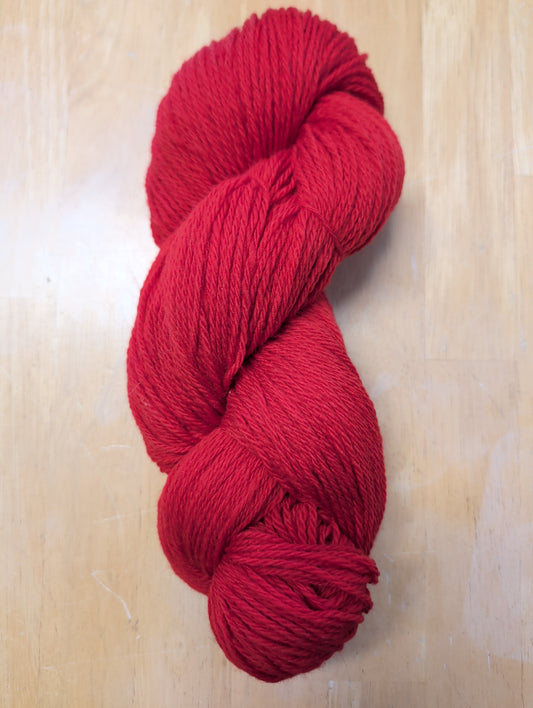 RED merino wool yarn